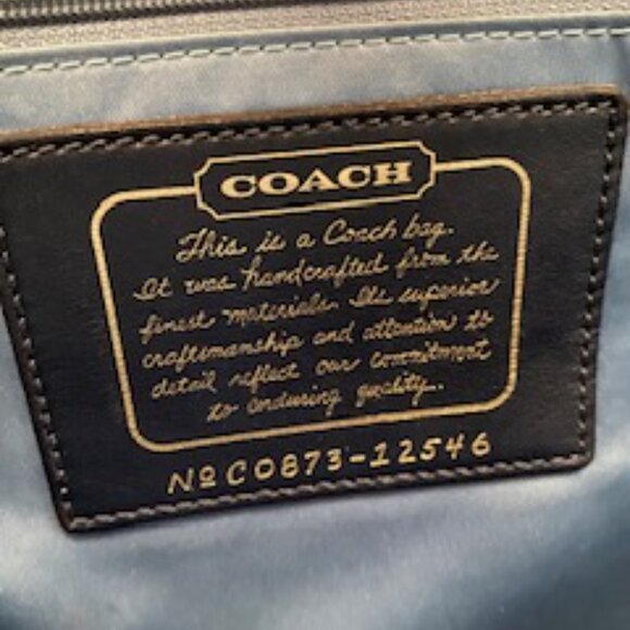 COACH Signature Denim Tote - Picture 7 of 7